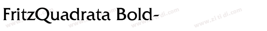 FritzQuadrata Bold字体转换